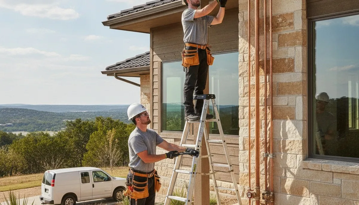 Emergency plumber truck for plumbing repair services in Austin, TX